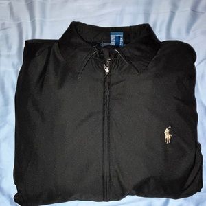 Black Polo jacket. Size large. Worn only once.